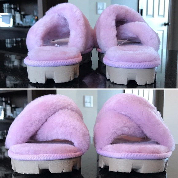 UGG Fuzzette Slippers, California Aster, Pink - Picture 3 of 15
